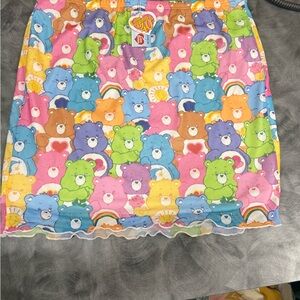 Care Bears 80’s Multicolor Bear Print Mini Skirt runs small check measurements